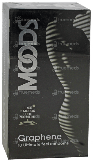 Moods Graphene Ultimate Feel Condoms 10 With 3 Moods Lube Sachets Free